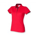 Ladies Contrast Polo Shirt For Embroidery